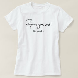 Reparera ditt spritnamn yoga T-shirt