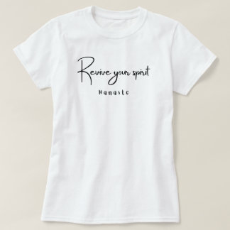 Reparera ditt spritnamn yoga T-shirt