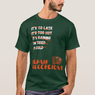 Reparera dragspel och reparera reparationer t shirt