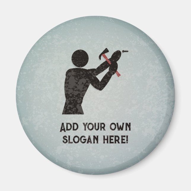 Reparera Guy, Handyman, DIY Kung - lägg till rolig Magnet (Framsidan)