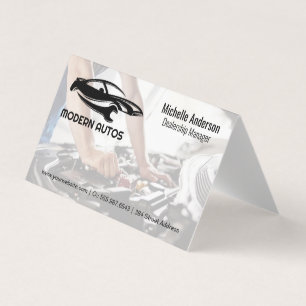 Reparera Logotyp automatiskt Mekaniskt arbete me Visitkort