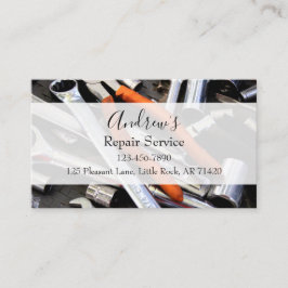 Reparera service Wrench & Verktyg Visitkort