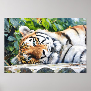 Reparera Tiger Porträtt Poster