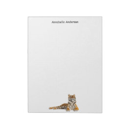 Reparera tigeranpassning anteckningsblock