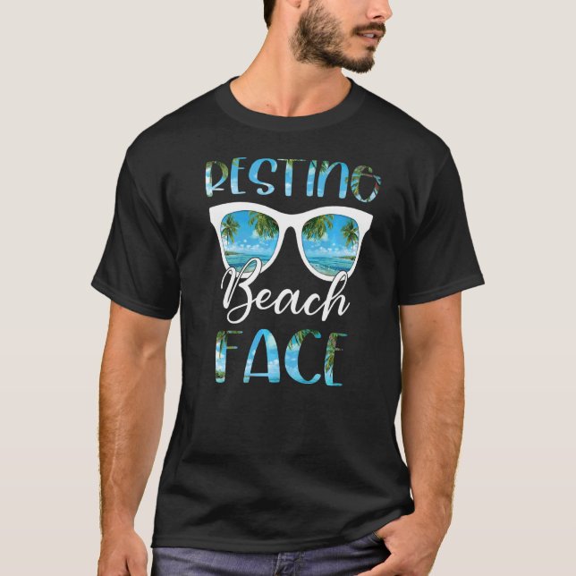 Reparera utfasning av Ansikte-stranden T Shirt (Framsida)