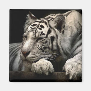 Reparera vit tiger magnet