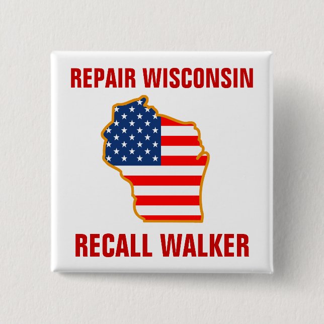 Reparera Wisconsin, återkallelsefotgängare Knapp (Framsida)