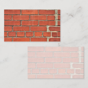 Reparerad Red Brick Wall Visitkort