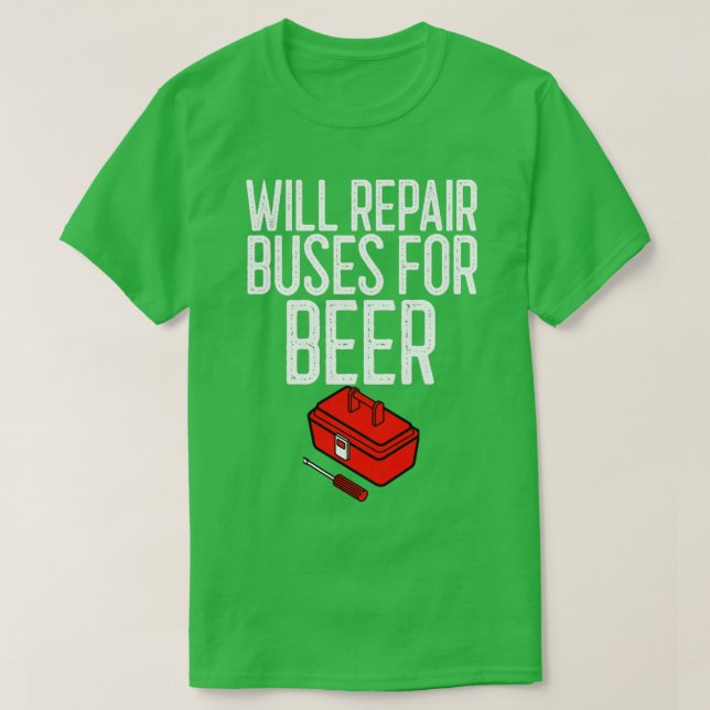 Reparerar Buss för betmekanisk gåva T Shirt (Design framsida)