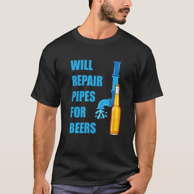 Reparerar Rör för Öl-rörmokare Reti T Shirt (Framsida)
