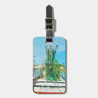 Reparp Boat Docked Abstrakt Impressionism Bagagebricka