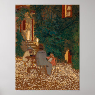 Repast in a Garden 1898 by Edouard Vuillard Poster