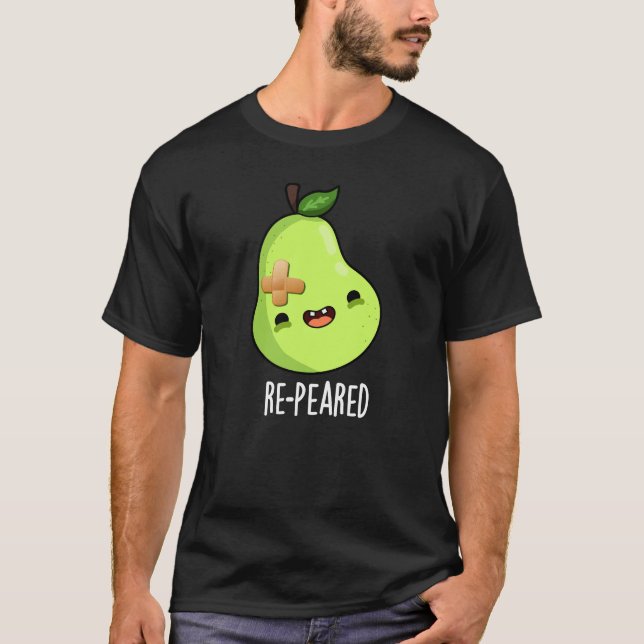RePear Pun-Mörk BG, fruktig Pear Pun-befruktning T Shirt (Framsida)