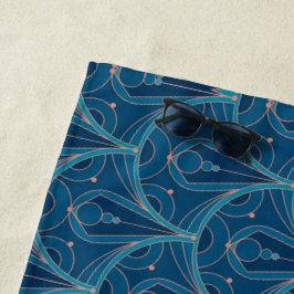 Repeating geometric Art Deco pattern