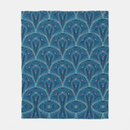 Repeating geometric Art Deco pattern Fleecefilt