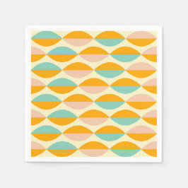 Repeating geometric pattern in beige background pappersservett