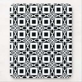 Repeating GEOMETRIC PATTERN in black and white Musmatta