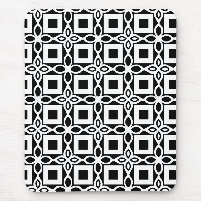 Repeating GEOMETRIC PATTERN in black and white Musmatta (Framsidan)