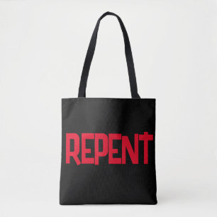REPENT Shoulder Tote Tygkasse