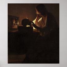Repentant Magdalen - Georges de La Tour Fine Art