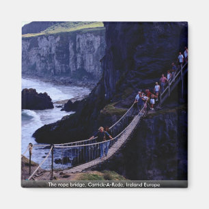 Repet överbryggar, Carrick-A-Rede, Irland Europa Magnet