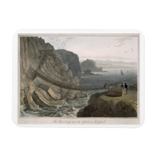 Repet överbryggar nära fyren, Holyhead, för Magnet