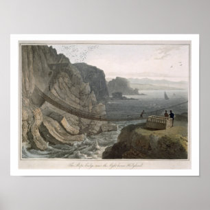 Repet överbryggar nära fyren, Holyhead, för Poster