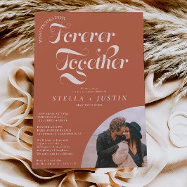 repetera för evigt fototeracotta-repetitionsmiddag inbjudningar