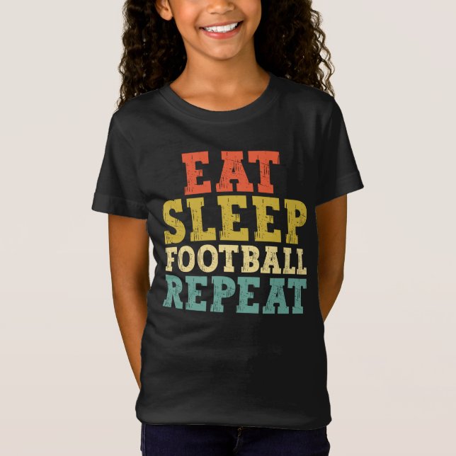 Repetera fotboll i Älskare i viloläge T Shirt (Framsida)