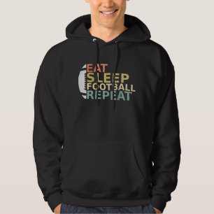 Repetera fotbollen Älskare i viloläge Hoodie