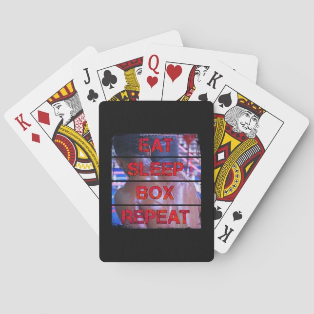 Repetera lådans könsomgång för Boxerkursen Casinokort (Baksidan)