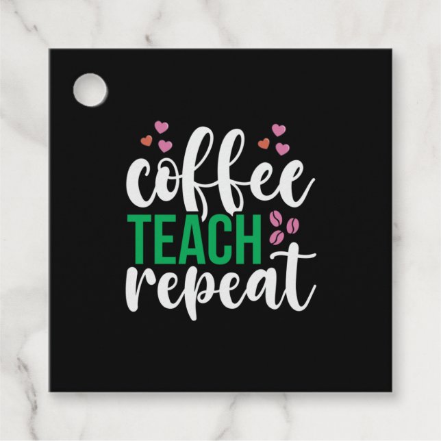 Repetera lärarkonfektyrkofferten gåvor etiketter (Framsida)