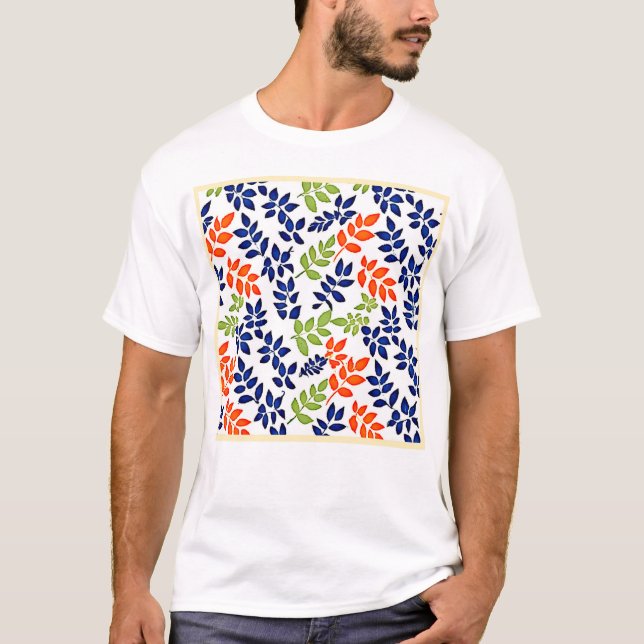 Repetera Löv i kromatisk form T Shirt (Framsida)