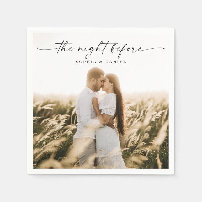 Repetera middagen Napkin natten före Pappersservett (Framsidan)