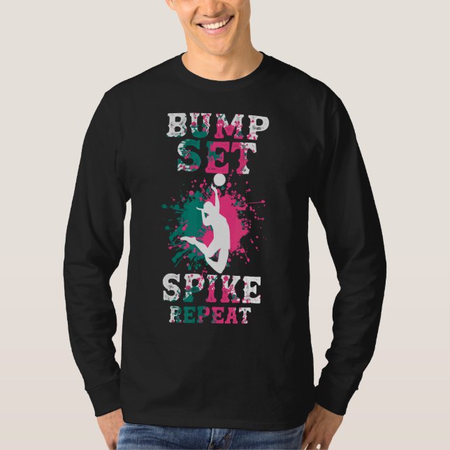 Repetera Spiket med spikbläckstråle T Shirt (Framsida)