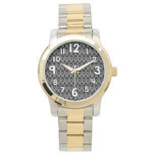 Repetera svarta Ovaler Armbandsur