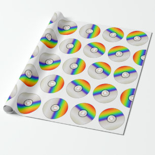 Repeterad bakgrund för CD-skiva Presentpapper