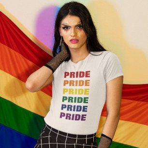 Repeterad text i Anpassadet LGBTQ Gay pride T Shirt