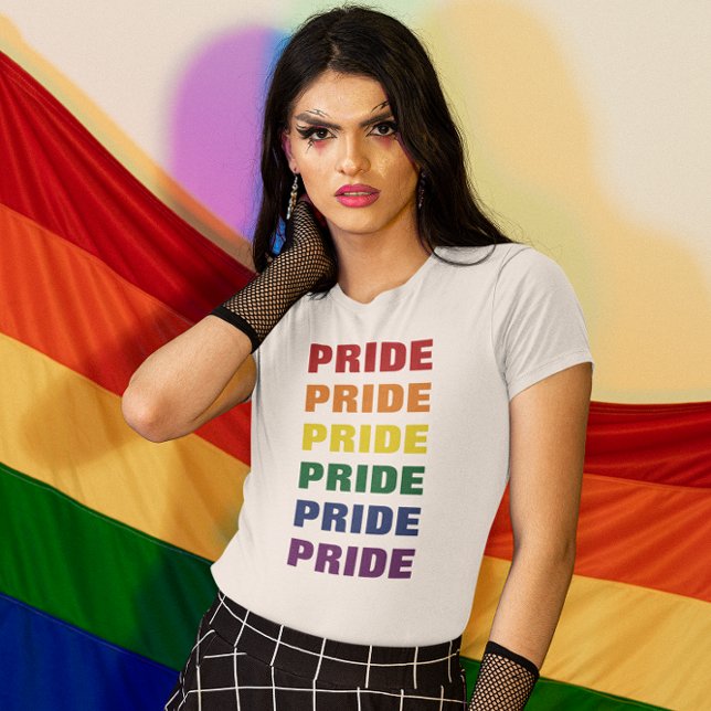 Repeterad text i Anpassadet LGBTQ Gay pride T Shirt (Skapare uppladdad)