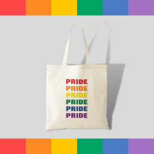 Repeterad text i Anpassadet LGBTQ Gay pride Tygkasse