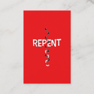 Repeterat evangelist-kort visitkort