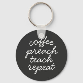 Repetering av kaffepreach nyckelring