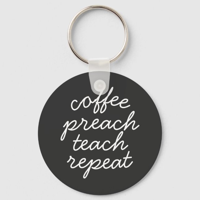 Repetering av kaffepreach nyckelring (Framsida)