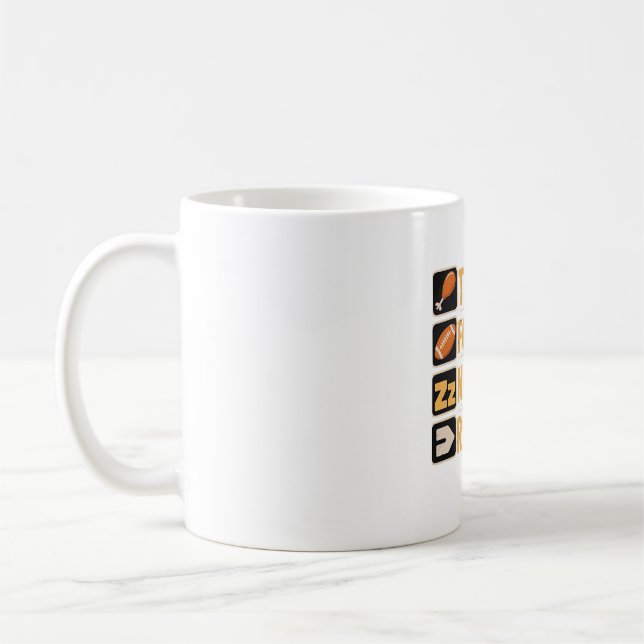 Repeteringsfunktion för fotboll i happy thanksgivi kaffemugg (Vänster)