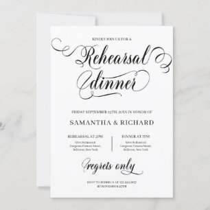 Repeteringsmiddag för unikt calligraphy-skript för inbjudningar