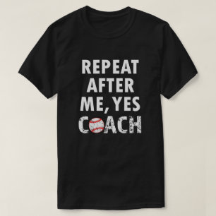 Repetition efter mig ja rolig baseballskjorta för t shirt