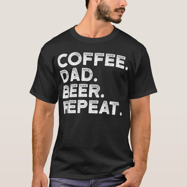 Repetition för kaffepappaöl t shirt (Framsida)