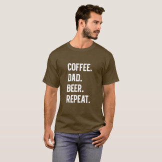 Repetition för kaffepappaöl t shirt