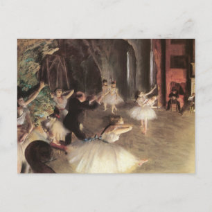 Repetition på scenen av Edgar Degas Vykort