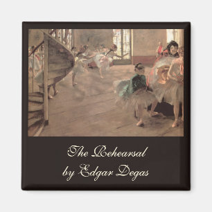 Repetitionen av Edgar Degas, Vintage balettkonst Magnet